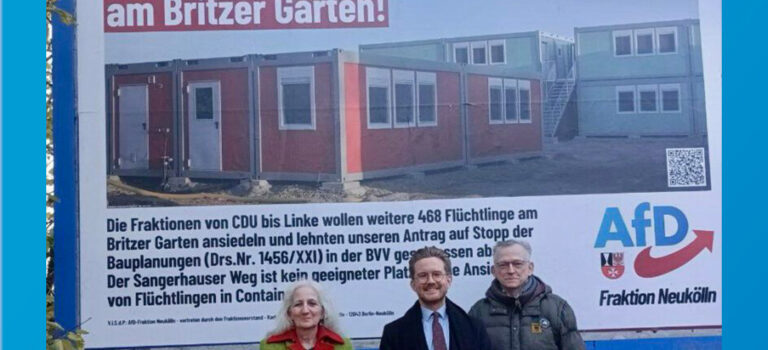Klarer AfD-Erfolg: Flüchtlingsbau Sangerhauser Weg abgeblasen!